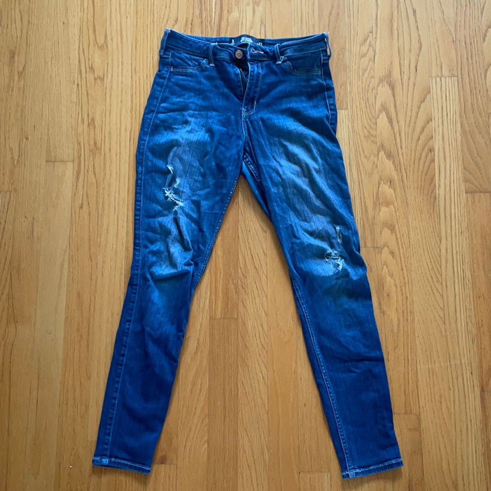 Hollister jean legging, dark wash, size 5
